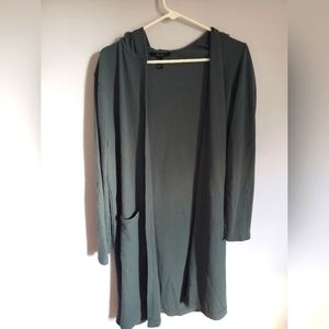 Forever 21 Blue Knit Cardigan with Hood